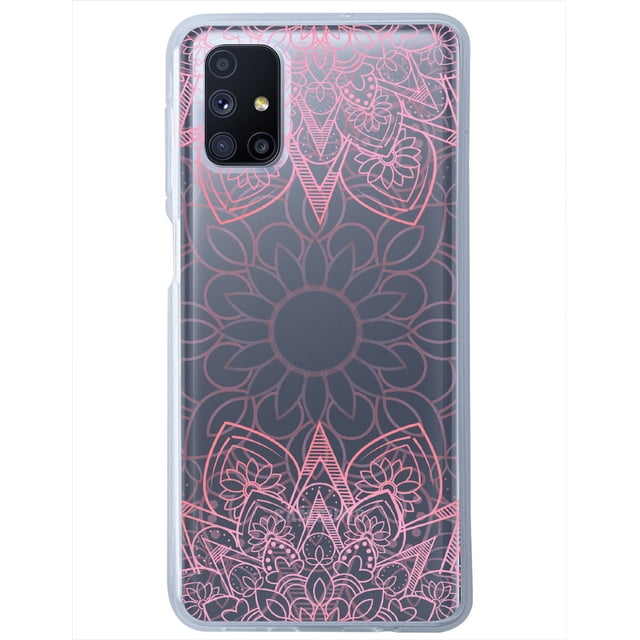 Funda Para Galaxy M51 Mandalas Rosas, Uso Rudo, InstaCase Protector para Galaxy M51 Antigolpes, Case Mandalas Rosas