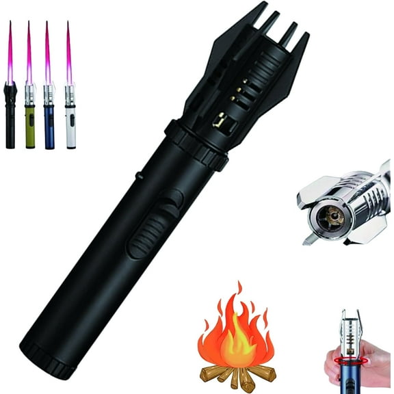Blazara Lighter,Lux Blaze Lighter,Luxblaze Electric Lighters,Outdoor Windproof Straight Flamelighter for Campfires Kitchen (#2)