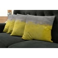 thumbnail image 5 of Ambesonne Grunge Throw Pillow Cover 4 Pack, Street Wall Art, 16", Dimgray Yellow, 5 of 5