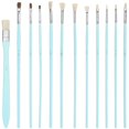 thumbnail image 1 of 12Pcs Art Paint Brushes Drawing Fan Shaped Artist Brush Long Rod Set Supplies, 1 of 5