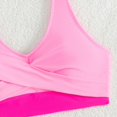 thumbnail image 5 of Gibobby Conjunto de Bikini Nuevo Traje de baño para mujer, estilo europeo y americano, Bikini Sexy, traje de baño, Bikini de cintura alta(Rosa,G), 5 of 5