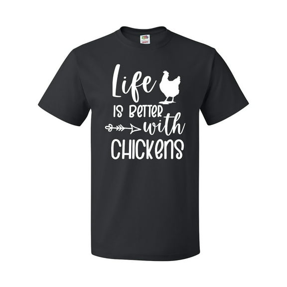 Inktastic Life is Better with Chickens T-Shirt