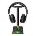 thumbnail image 3 of Audífonos Eb01-b Rgb Soporte para auriculares para juegos con interfaz USB dual Soporte para auriculares Soporte de escritorio Plástico universal Universal Accesorios Electrónicos, 3 of 5