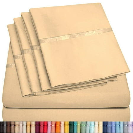 6 Piece Premium Bamboo Sheet Set  Deep Pockets  45 Colors  2200 Count  Sily Soft  by Lexington Elegance