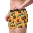 thumbnail image 2 of Pofeuu Beautiful Bohemian Sunflower Print Men’s Boxer Briefs, Moisture-Wicking Underwear, Regular,Trunk-XX-Large, 2 of 5
