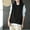 Black, variant on Dpytoraw Women's Sleeveless Hoodie, Solid Drawstring Oversized Pullover for Fall Black L