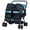 Navy, variant on Resenkosee Heavy-Duty Foldable Double Pet Stroller with Adjustable Sunshade and Spacious Storage Basket, Navy