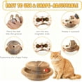 thumbnail image 4 of Cat Toys 2PCS Kitty Magic Organ Cat Scratcher, Modern Infinity Scratching Board Reversible Interactive Cardboard Kitten Pads for Bored Indoor Cats, 4 of 10