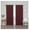 Burgundy, variant on Premium Flame Retardant Thermal Insulated Fire Retardant Blackout Curtain - Antique Bronze Grommet Top - Black - 52" W x 96" L - (2 Panel)