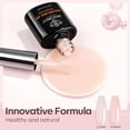 thumbnail image 3 of modelones Builder Nail Gel, 8-in-One Cover Nude Builder, LED Lamp Cured Thickening Apex Building Strengthener Extension Rubber Color Base Gel Polish Glue in a Bottle for Home DIY Salon Girls, 3 of 9