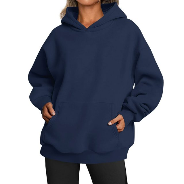 Sweats Décontractés Polyvalents à Manches Longues Sweat-Shirts à Manches Longues Bleu Ciel XL