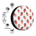 thumbnail image 4 of Balery Hand Drawn Strawberry Cubiertas para Neumáticos - Protector Resistente para Neumáticos de Camioneta, SUV, Remolque, Camper y RV-14 inch, 4 of 6