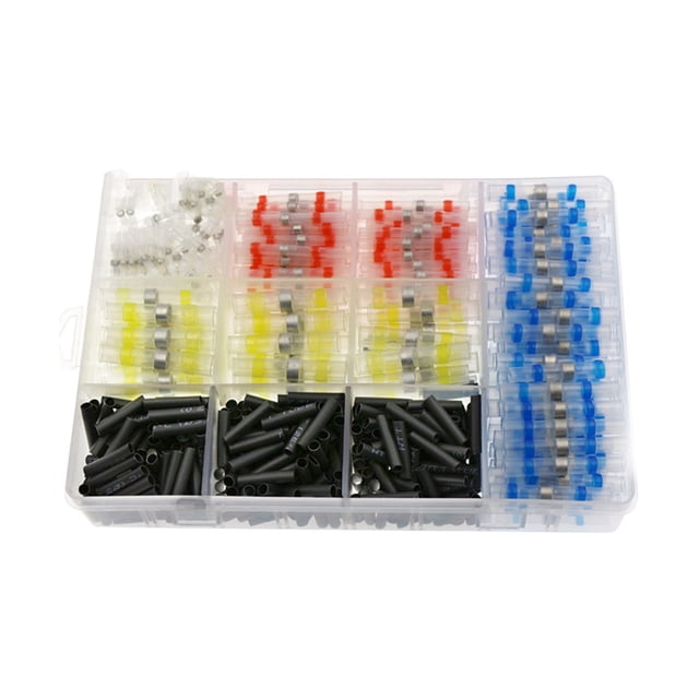 Scienceny Kit de combinación de tubos de aislamiento térmico de envoltura de Cable eléctrico de plástico de tubo termorretráctil Industrial de manga Herramientas eléctricas 800PCS NO2 Scienceny JJ14698-01B