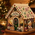 thumbnail image 4 of Arghm DIY Christmas Gingerbread House Ornament Kit – Rhinestone Decor for Festive Home, Holiday Table Centerpiece, Perfect for Craft Lovers and Family Activities, 4 of 7
