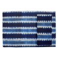 thumbnail image 2 of S4Sassy Blue Stripe Shibori Everyday Washable Placemats With Napkins Dining Table Decor, 2 of 3
