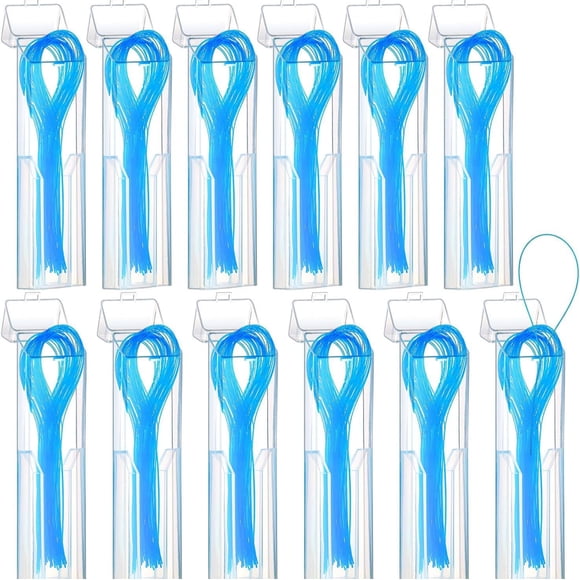 Filets de Soie Dentaire, Fileteur de Soie Dentaire Nettoyage en Profondeur pour Appareils Orthodontiques, Bridges et Implants, Bleu