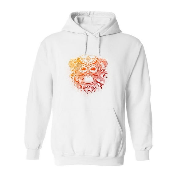 Ethnic Motif Monkey Hoodie Men -Image by Shutterstock, Male Medium