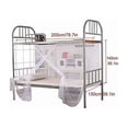 thumbnail image 1 of Mosquito Net White Bunk Bed for Student Dormitory with Fine Holes 1.5x2m, 1 of 2