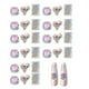 thumbnail image 1 of 30 piezas de diamantes de imitación para uñas, gemas para decoración de uñas, cristales, decoraciones de vidrio, diseño de parte posterior plana, decoración de rostros, ropa, zapatos,, 1 of 6