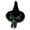 Green, variant on Womens Gothic Witch Hat Velvet with Lace Trim, Wide Brim Pointed Cone Costume Hat, Wizard Headwear for Halloween Party Dress Up Black