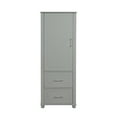 thumbnail image 2 of ALEXLOGER 61.4" Tall Bathroom Storage Cabinet with 1 Doors and 2 Drawer, Freestanding Linen Cabinet, Wooden Pantry with Adjustable Shelf for Kitchen, Bathroom, Living Room, 2 of 6