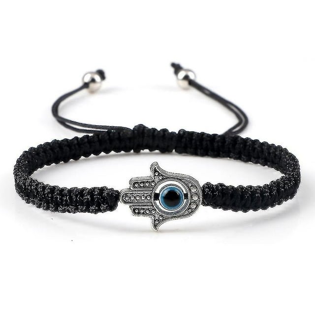 Evil Eye Braided Bracelet Lucky Red Black Color Thread Couple Chain Handmade