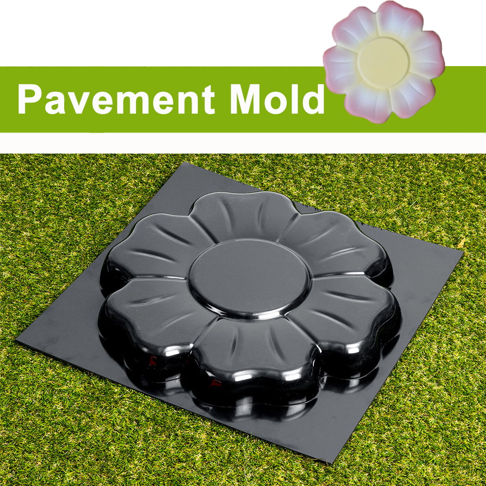 Concrete mold Paver Stepping Stone Flower Cement garden path Floral Style