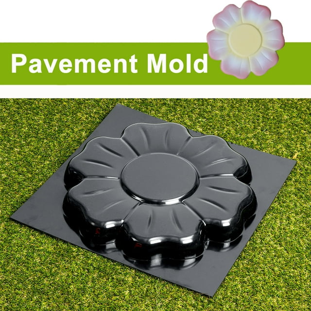 16x16 "Modèle de Fleur Pavage Moule de Chaussée Moule, Ciment Brique Pierre Béton Chemin Maker Modèle de Route pour Jardin Jardin Pelouse Plancher Réutilisable DIY