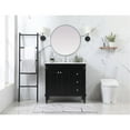 thumbnail image 6 of 36 inch single bathroom vanity in black, 6 of 8