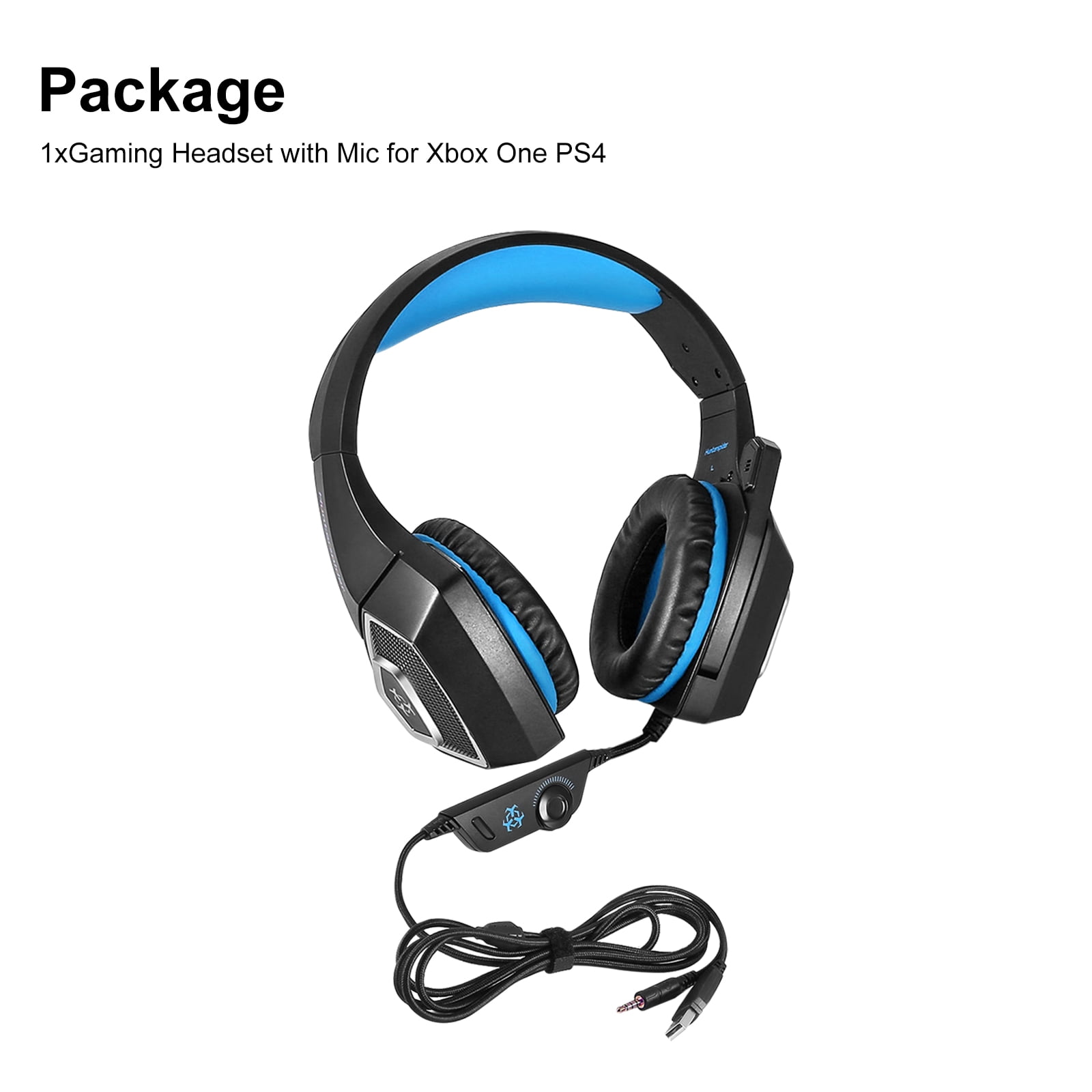 Xbox One Headset with Microphone Led Light Headmounted Gaming Headset