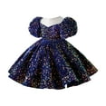 thumbnail image 1 of Robes pour Filles Tout-Petits Mignonnes Paillettes Fête Carnaval Robe de Princesse Formelle pour Filles, 1 of 5