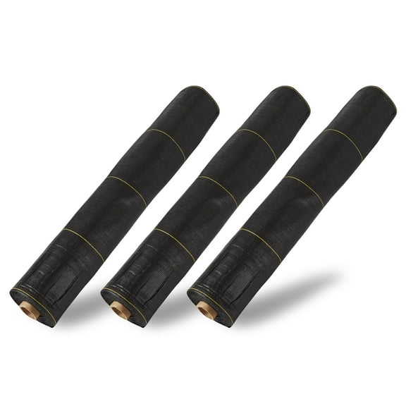 DeWitt 3-Pack Sunbelt Weed Barrier Fabric 3.2 oz, Heavy-Duty Ground Cover, 4 x 300 Feet