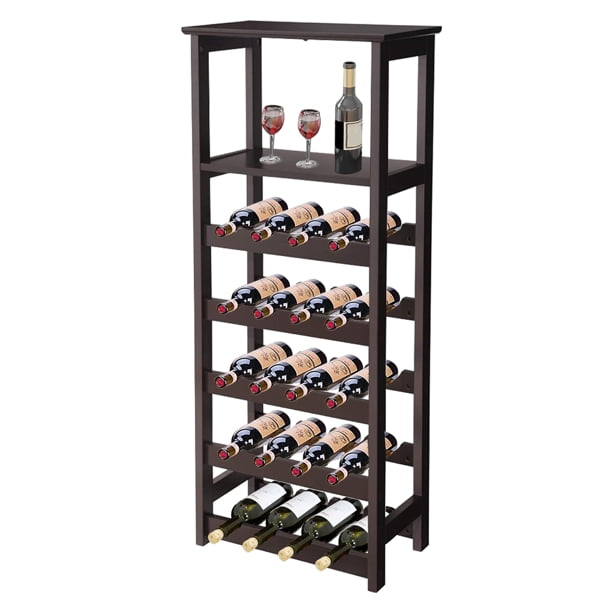 7Tier Stackable Wine Rack, 20 Bottles Free Standing Wine Holder