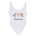 Conairie Women's One Piece Swimsuit Tummy Control Letter Print Backless ...