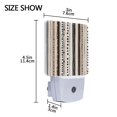 thumbnail image 4 of Yayeee LED Night Light for The Home Plug in With Light Sensors 2 Pack, Brown Abstract Stripes, 4 of 6