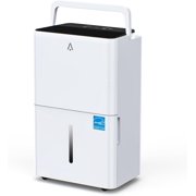 25 Pint Portable Dehumidifier, up to 1500 Sq.Ft, 24-Hour Timer and Ultra Quiet Operation, with Drain Hose Handle, White