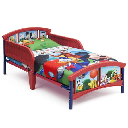 Delta Children Disney Mickey Mouse Plastic Toddler Bed, Multiple (Best Toddler Bed 2019)