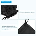 thumbnail image 4 of Bolsa de gafas de esquí Uxcell 10"x6" Bolsa de microfibra con paño para gafas y cordón, paquete de 3 en negro, 4 of 6