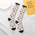 thumbnail image 4 of Daiia Sports Socks Various Chicken Printed Novelty Crew Socks for Men Women Knee High Socks Cotton Socks Soft & Breathable Support Unisex Socks, 4 of 9