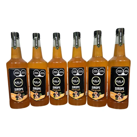 Kit de 6 Jarabes Kala Para Preparar Bebidas De 1 Lt Sabor Maracuyá