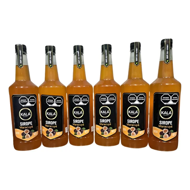 Kit de 6 Jarabes Kala Para Preparar Bebidas De 1 Lt Sabor Maracuyá