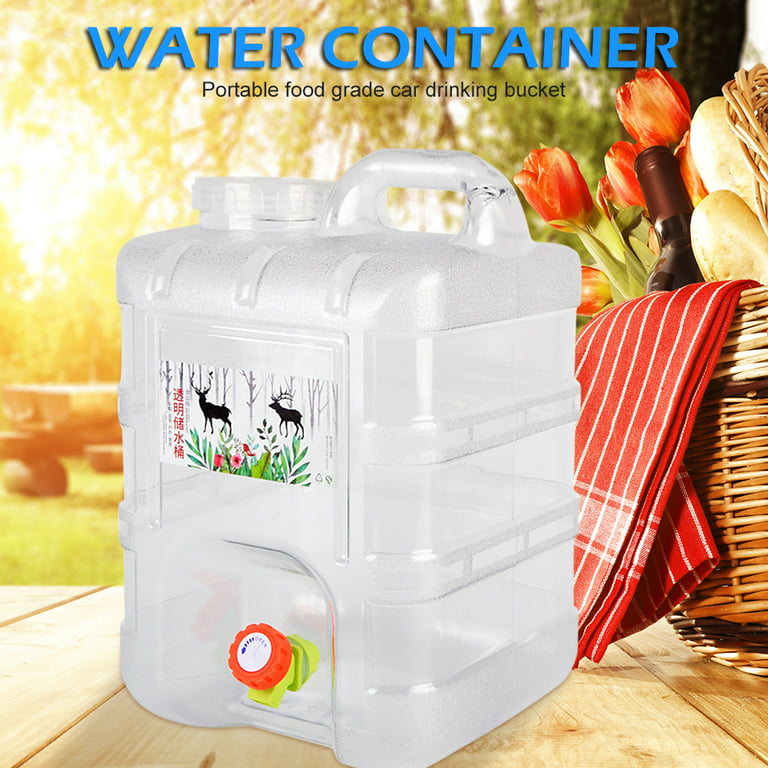 10L PC Water Container Outdoor Large Capacity Water Bucket Hiking