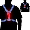 thumbnail image 1 of High Visibility LED Reflective Vest Night Safety Belt Gear for Running Cycling Walking Motorcycle, 1 of 7
