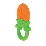 Nuby Fruity Chews Silicone Teether for Babies, Orange