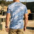 thumbnail image 3 of Homeyce Men's Camo Shirts Short Sleeve Graphic Shirts Lightweight Slim Fit Camouflage Tee Tops Crew Neck Top Shirts,Blue 3XL, 3 of 5