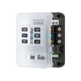 thumbnail image 3 of Mistaha 6-Way Independent Control Circuit Breaker Box with LED Indicators, 80A Rated Voltage, Stainless Steel & ABS Material, Blue/Red Lights, M5/M4 Threaded Studs, # 4-16 Wire Compatibility,, 3 of 6