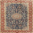 thumbnail image 1 of Ahgly Company Indoor Square Traditional Chestnut Brown Medallion Area Rugs, 4' Square, 1 of 6