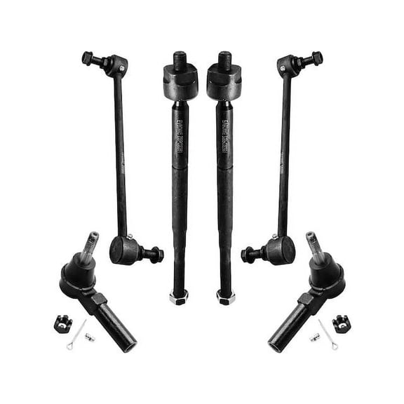 Front Tie Rod and Sway Bar Link Kit - Compatible with 2003 - 2007 Saturn Ion 2004 2005 2006