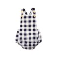 thumbnail image 2 of Seyurigaoka Baby Jumpsuit Sleeveless Strap Check Pattern Print Leisure Lovely Romper, 2 of 7