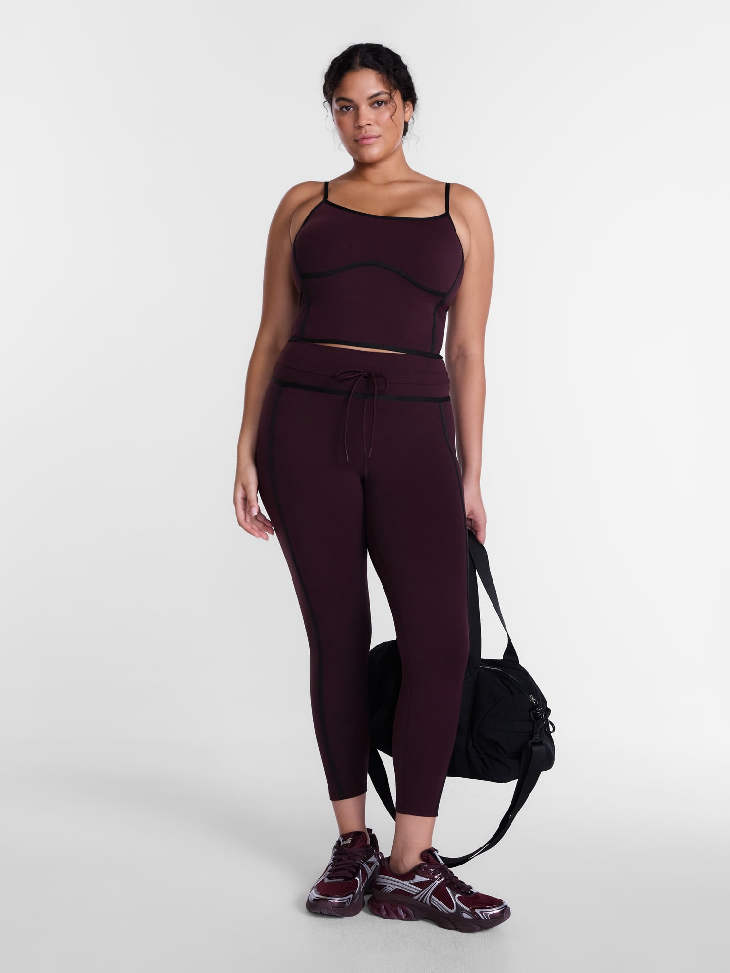 Avia Women's and Women's Plus SoftSculpt Tipped Leggings, Sizes XS-5X